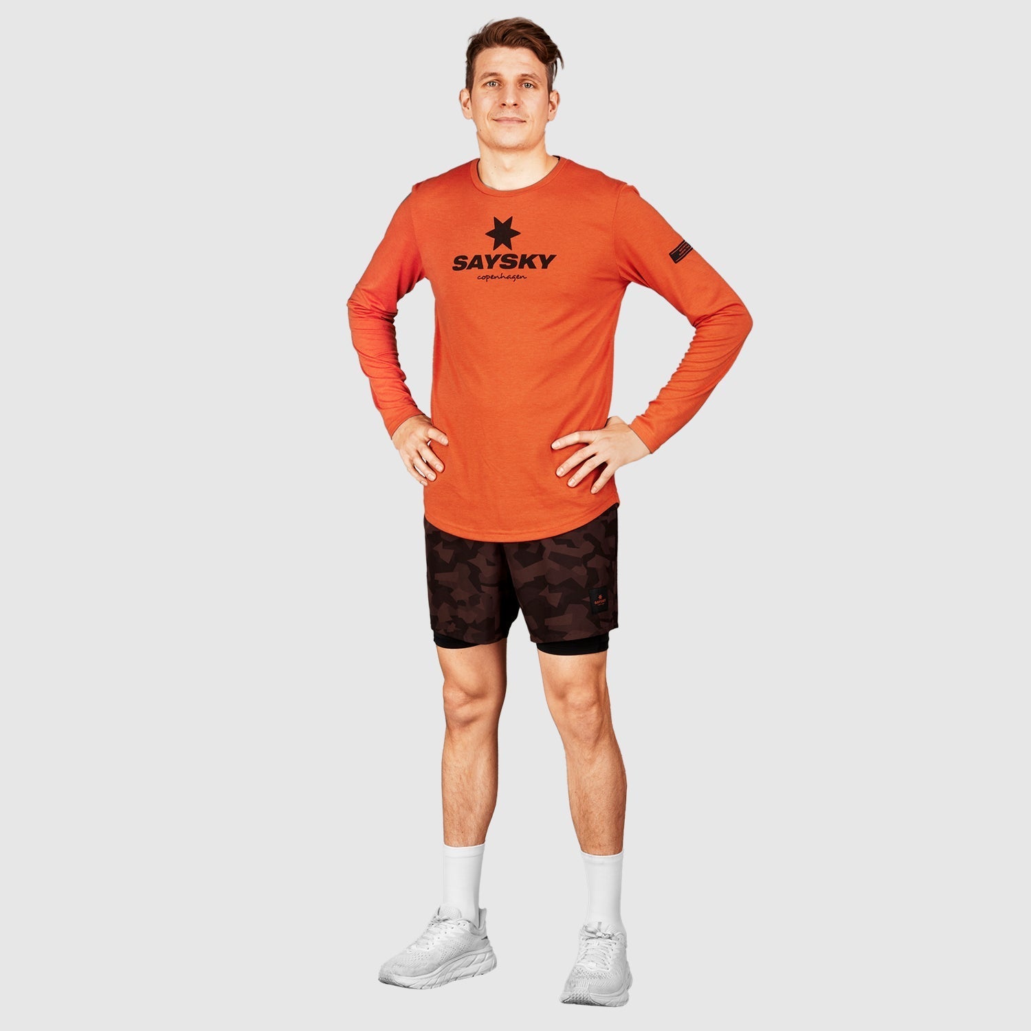 ランニングショーツ HMRSH01 Splinter 2 In 1 Shorts - Black Camo [ユニセックス]