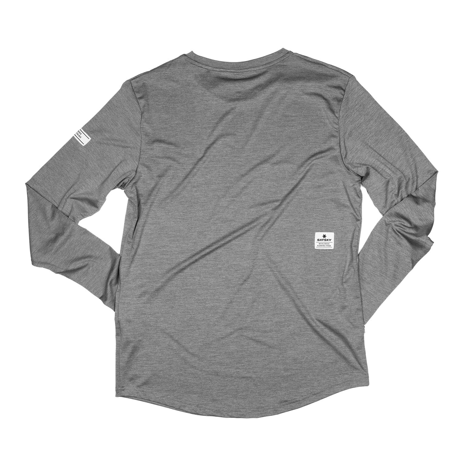 ランニングTシャツ(ロングスリーブ) XMRLS02 Clean Pace Longsleeve - Light Grey Melange [ユニセックス]