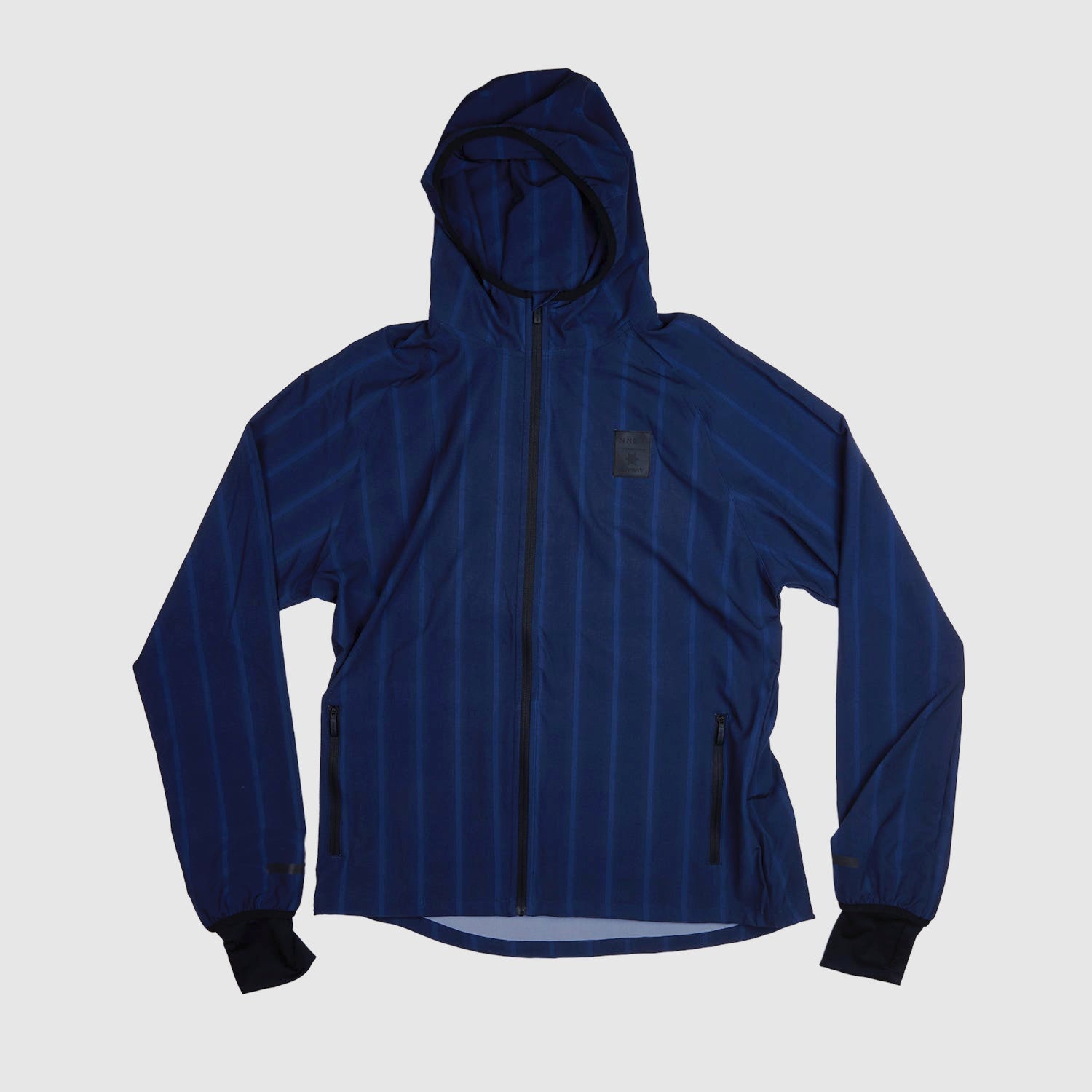 ランニングジャケット ZMRJA01 Nn07 X Saysky Pace Jacket - Black/Navy Blue Stripe [ユニセックス]