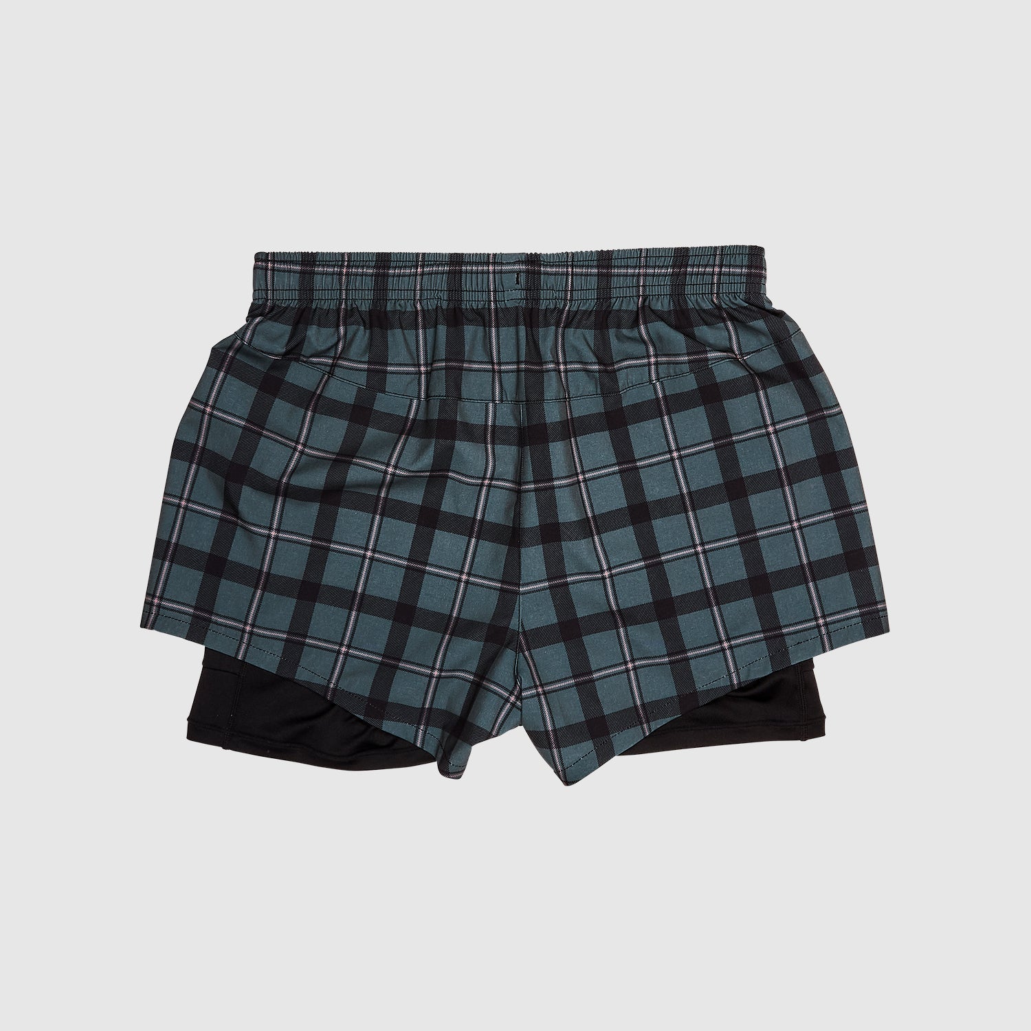 ランニングショーツ KWRSH04c1007 Wmns Checker Pace 2-in-1 Shorts 3inch - Grey [レディーズ]