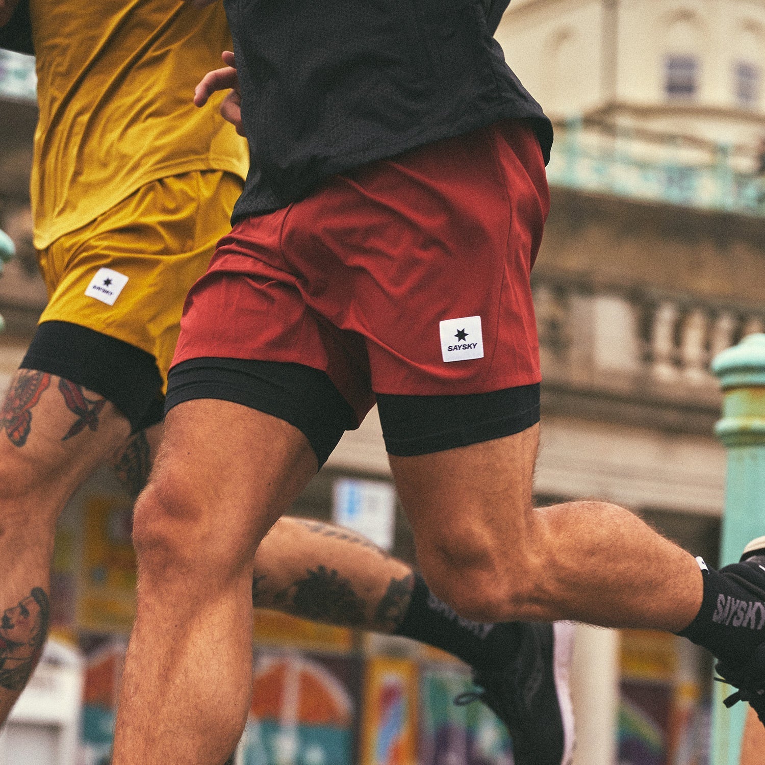 ランニングショーツ KMRSH01c501 Pace 2-in-1 Shorts 5inch - Red [メンズ]