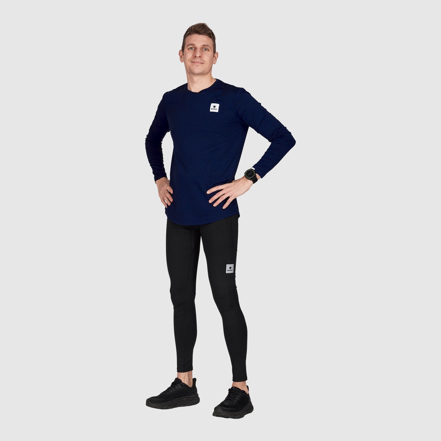 ランニングTシャツ(ロングスリーブ) XMRLS20c2001 Clean Pace Longsleeve - Blue [メンズ]