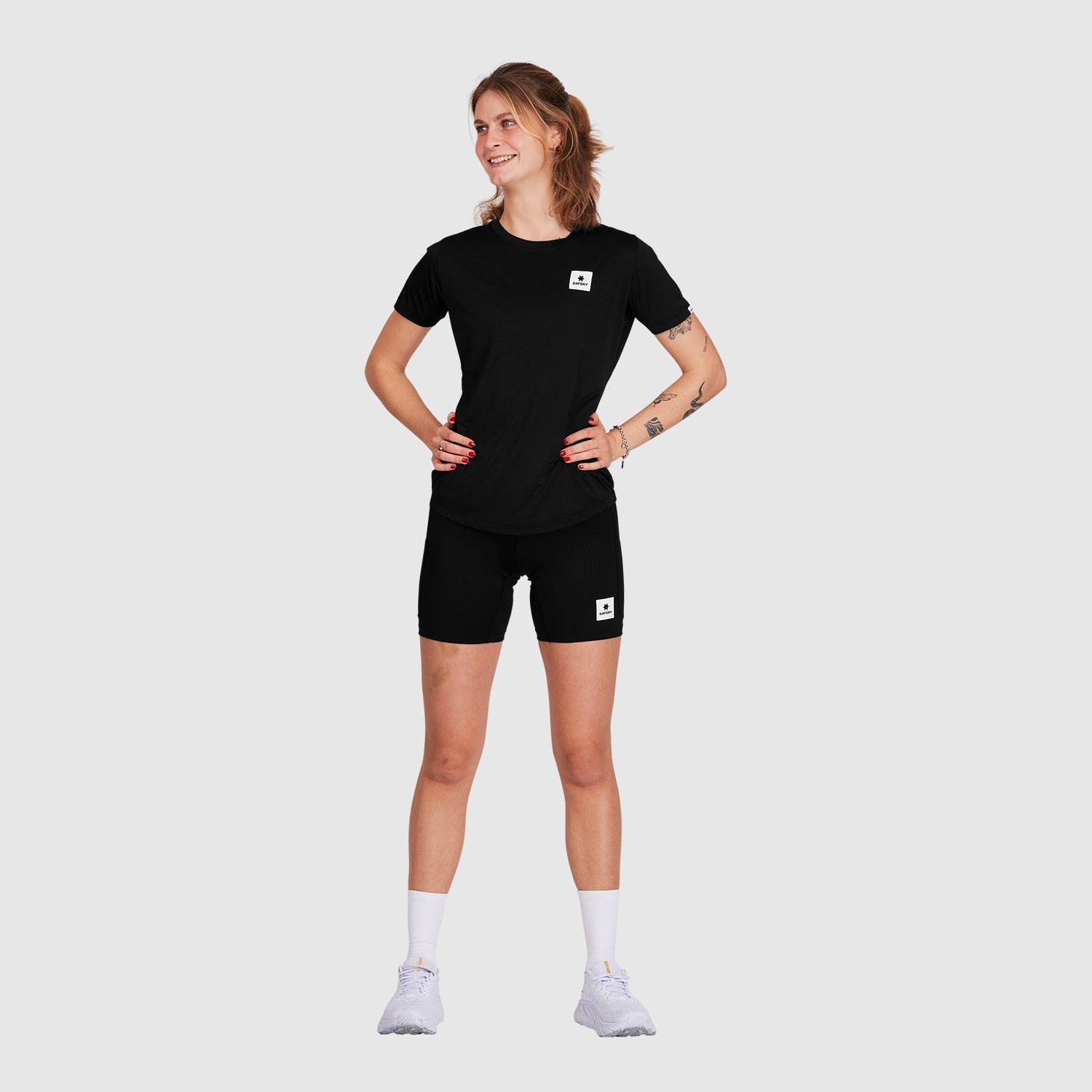 ショートタイツ XWRST30c901 Wmns Combat+ Short Tights 7inch - Black [レディーズ]