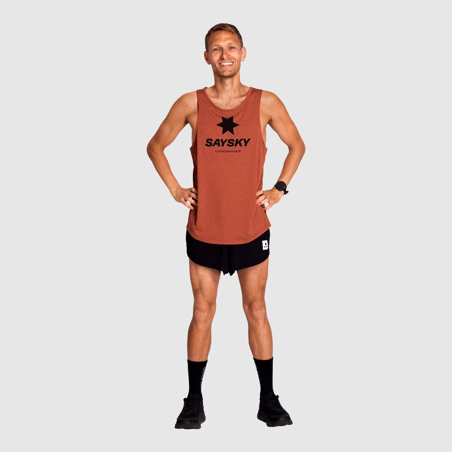 レースシングレット KMRSI01c5001 Logo Combat Singlet - Red [メンズ]