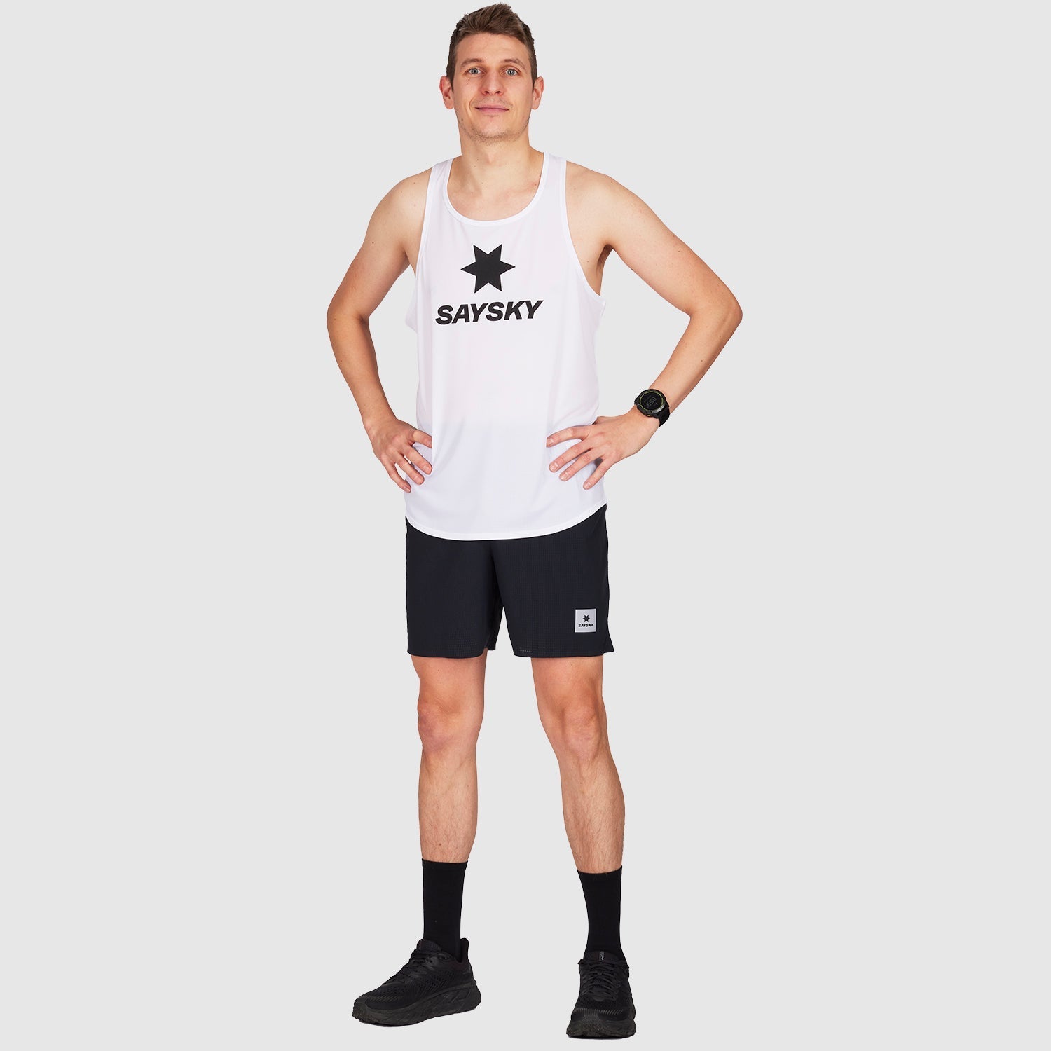 レースシングレット JMRSI11c101 Logo Flow Singlet - White [メンズ]