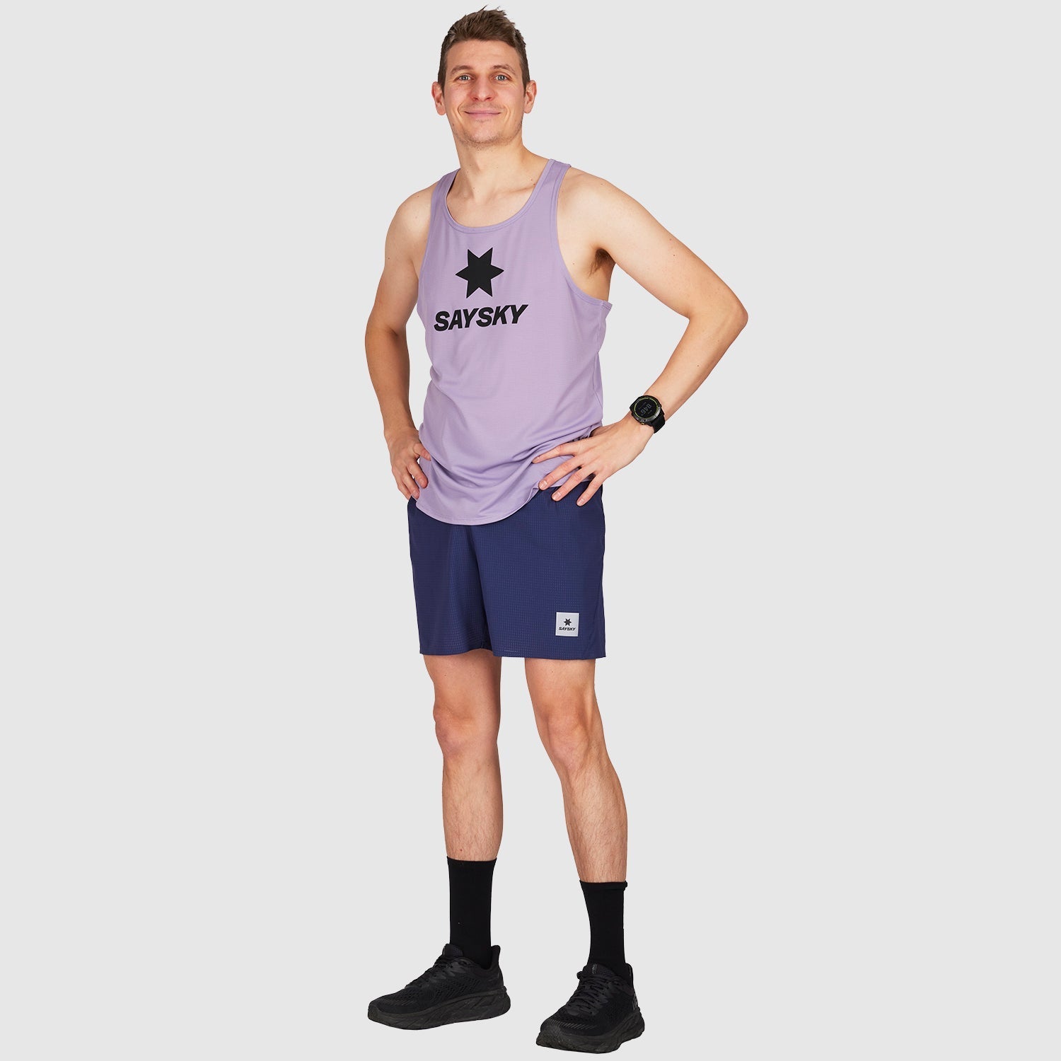 レースシングレット JMRSI11c701 Logo Flow Singlet - Purple [メンズ]