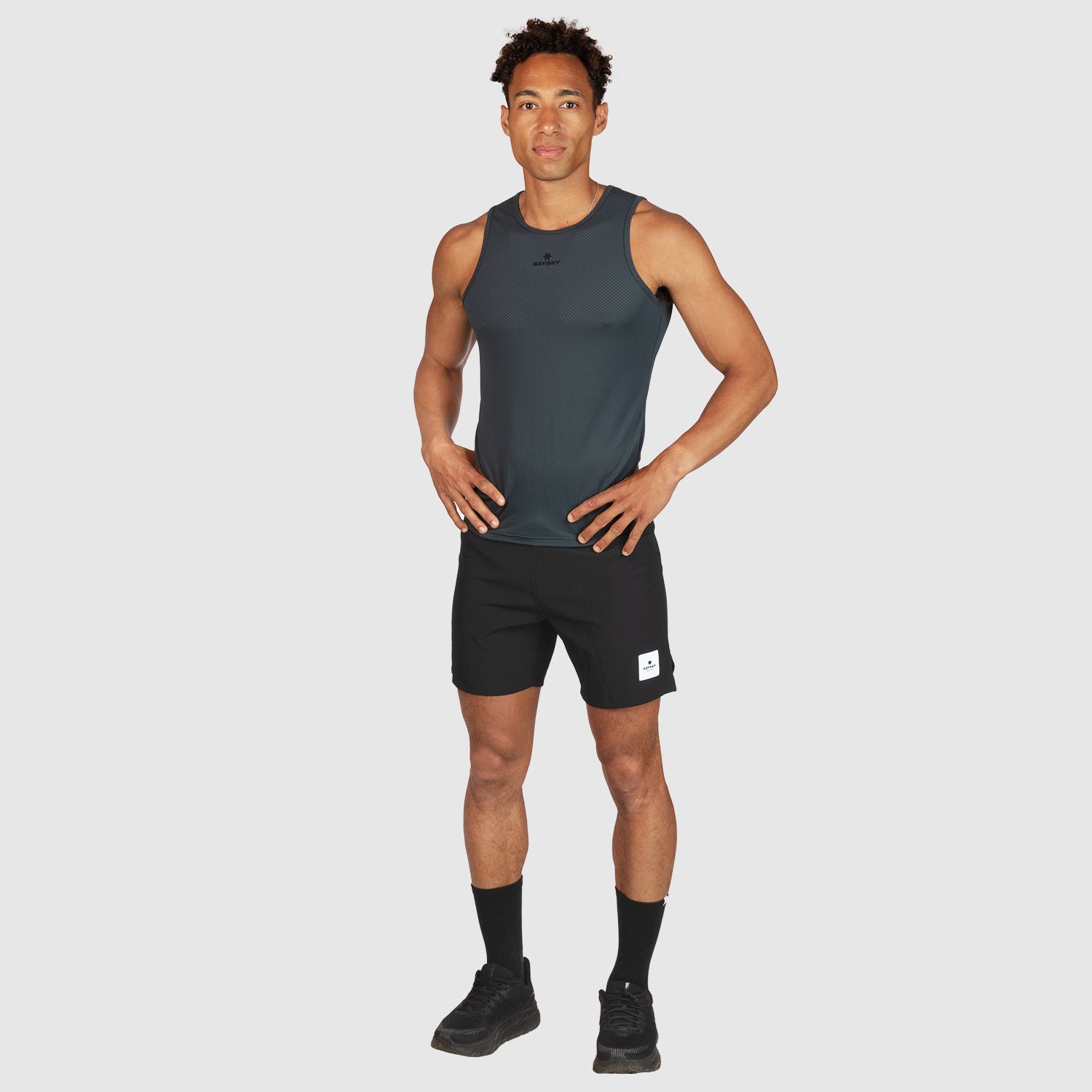 ベースレイヤー XMRBL31c601 Mesh Base Layer Singlet - Grey [メンズ]