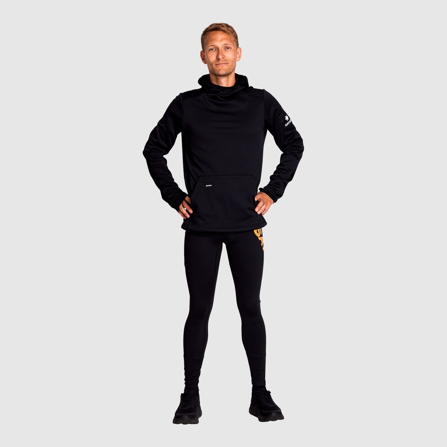 モーションフリース KMRFL01c901 Motion Fleece Hoodie - Black [メンズ]