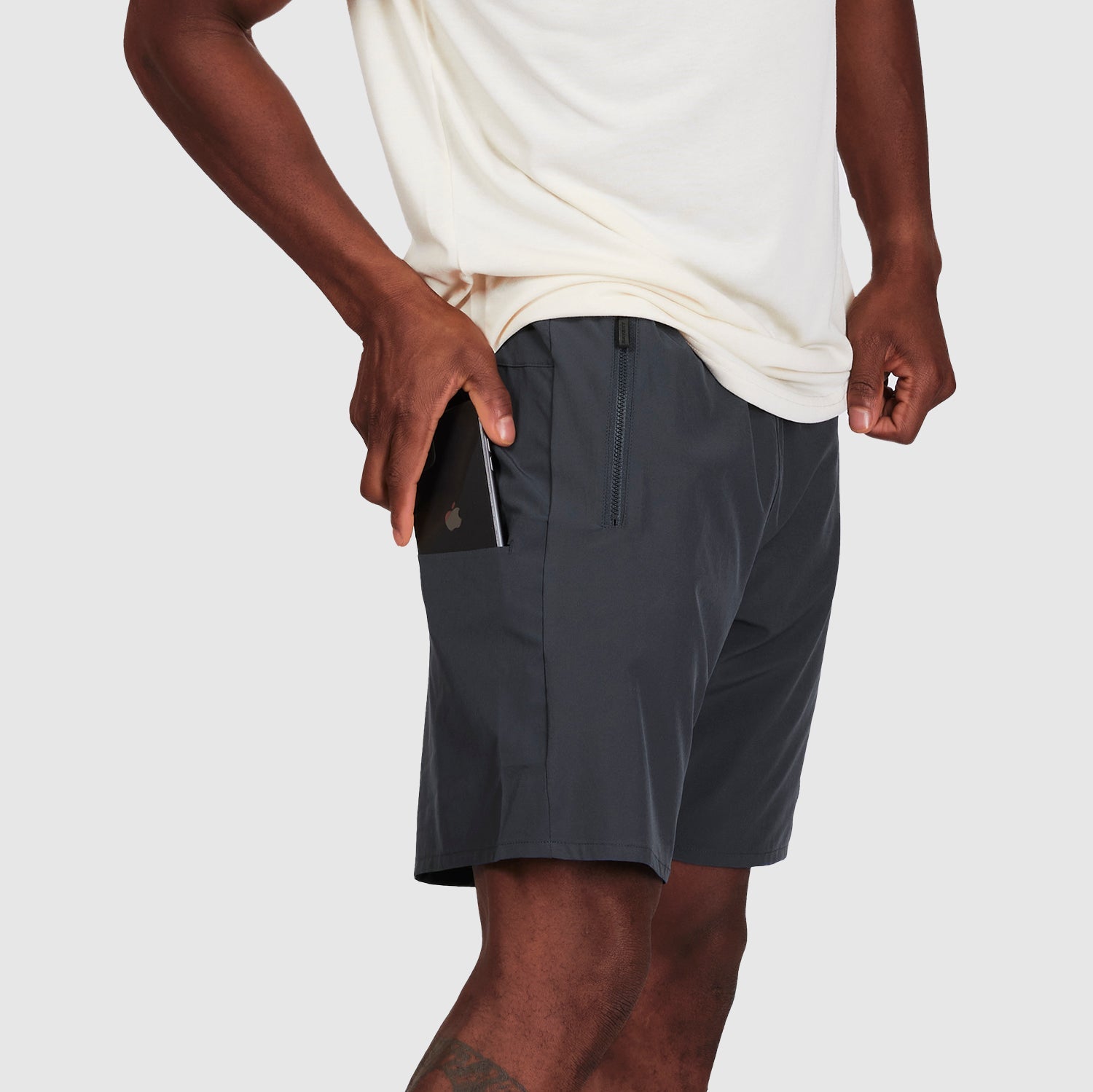 モーションショーツ XMRSH50c601 Motion Shorts 8inch - Grey [メンズ]