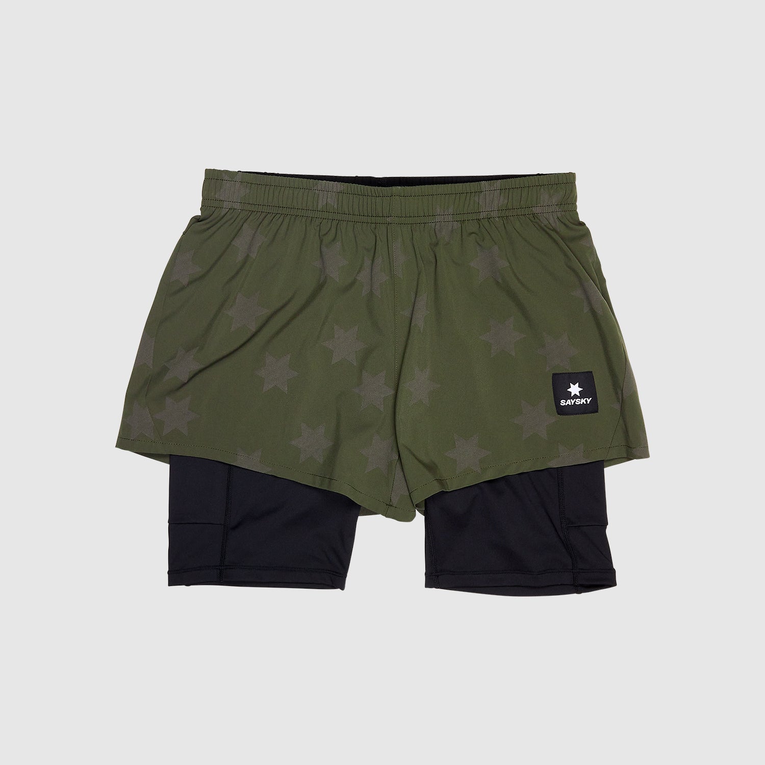 ランニングショーツ KWRSH03c1012 Wmns Star Reflective Pace 2-in-1 Shorts 3inch - Green [レディーズ]