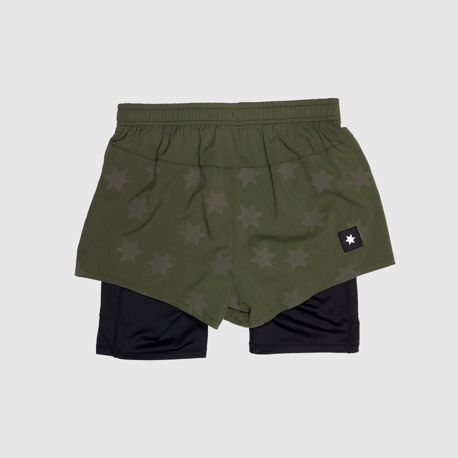 ランニングショーツ KWRSH03c1012 Wmns Star Reflective Pace 2-in-1 Shorts 3inch - Green [レディーズ]
