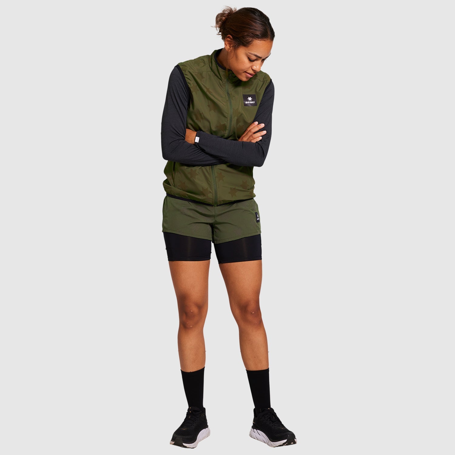 ランニングベスト KMRVE01c1012 Star Reflective Pace Vest - Green [メンズ]