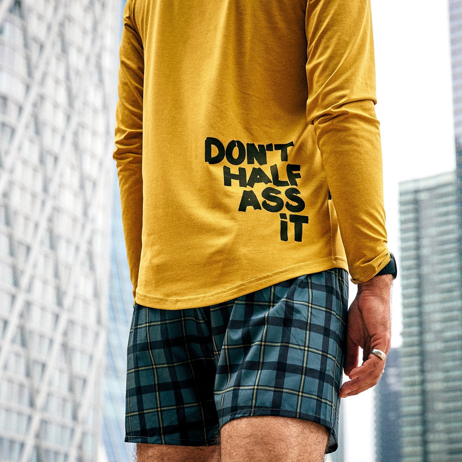 ランニングTシャツ(ロングスリーブ) KMRLS04c4002 Statement Pace Longsleeve - Yellow [メンズ]