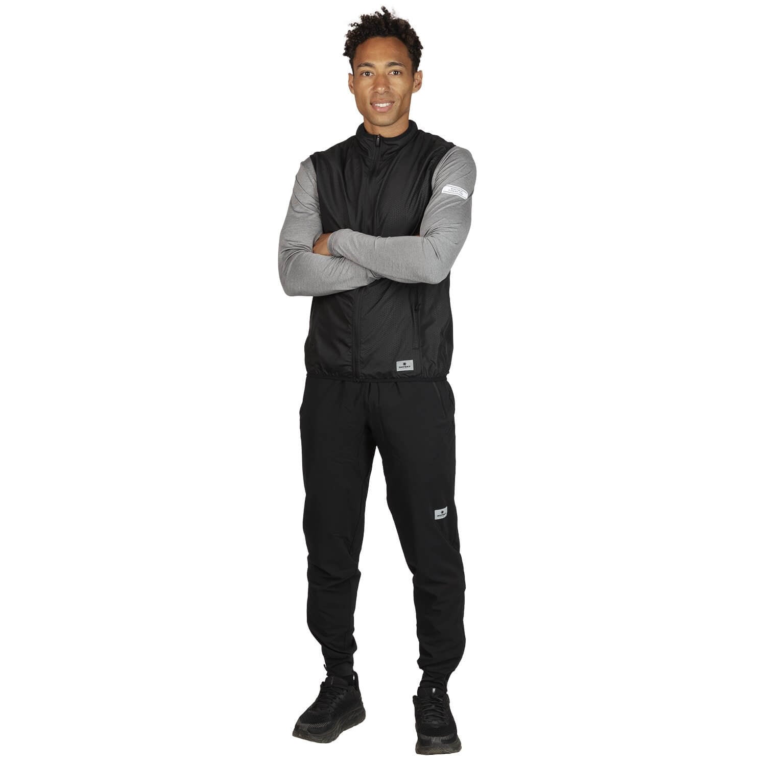 ランニングベスト GMRVE01 Clean Pace Vest - Black Embossed [ユニセックス]