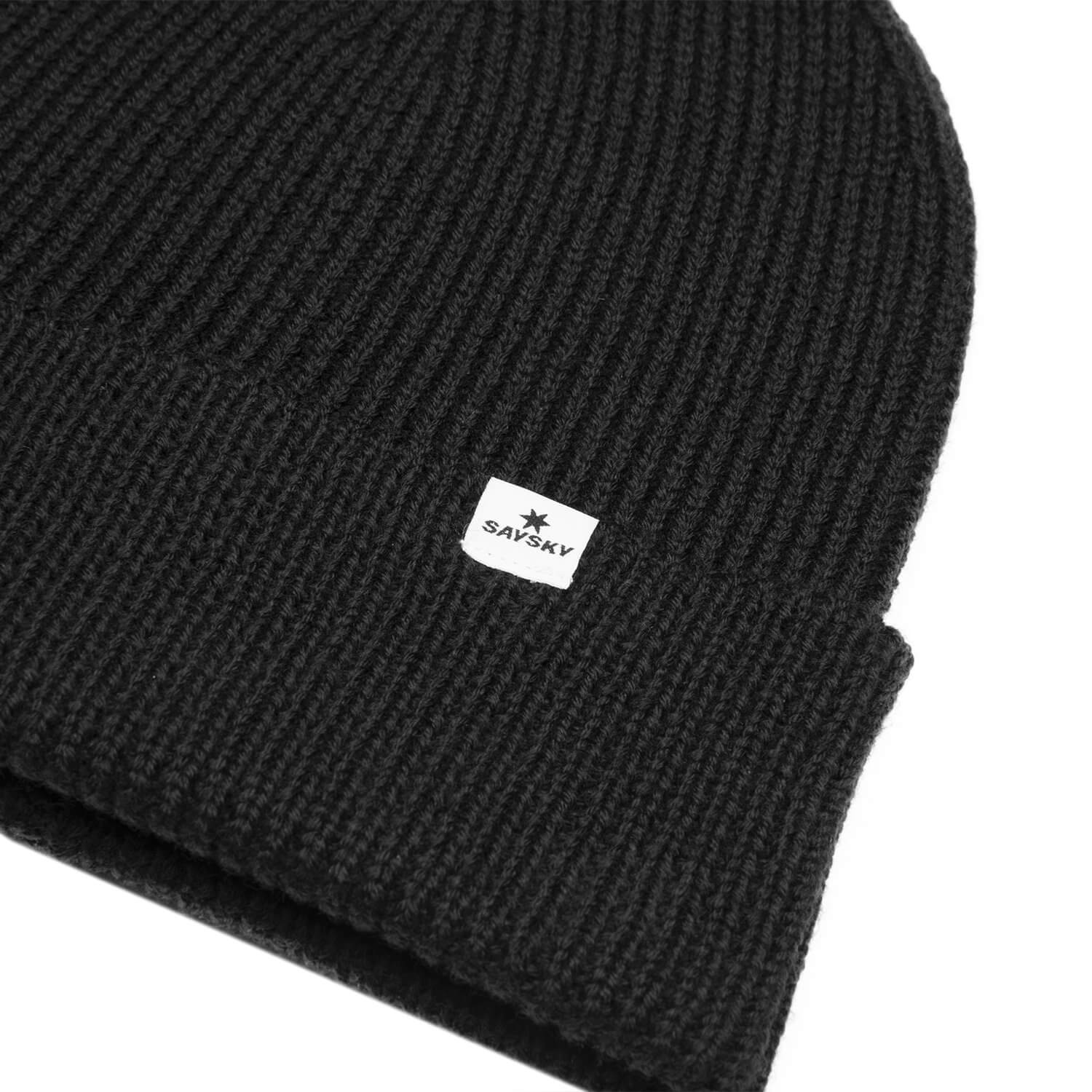 公式 SAYSKY/セイスカイ メリノハット GMAHA08 Lifestyle Wool Beanie - Black [ユニセックス]