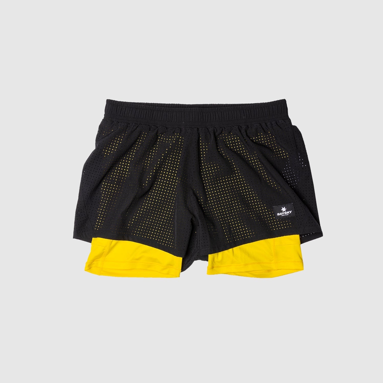 ランニングショーツ HGRSH03 Wmns 2-in-1 Shorts - Black/Empire Yellow [レディーズ]