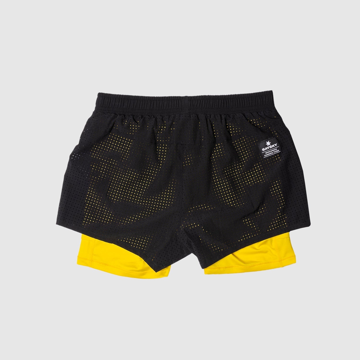 ランニングショーツ HGRSH03 Wmns 2-in-1 Shorts - Black/Empire Yellow [レディーズ]